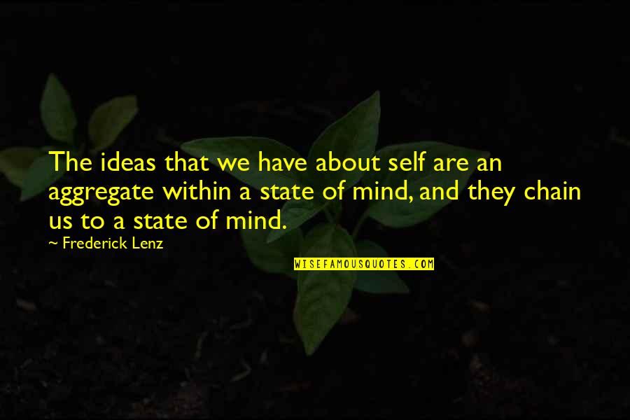 Exocet Missile Quotes By Frederick Lenz: The ideas that we have about self are Exocet Missile Quotes By Frederick Lenz: The ideas that we have about self are