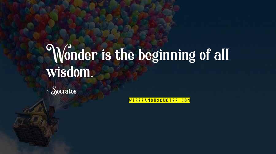 Exome Sequencing Quotes By Socrates: Wonder is the beginning of all wisdom.