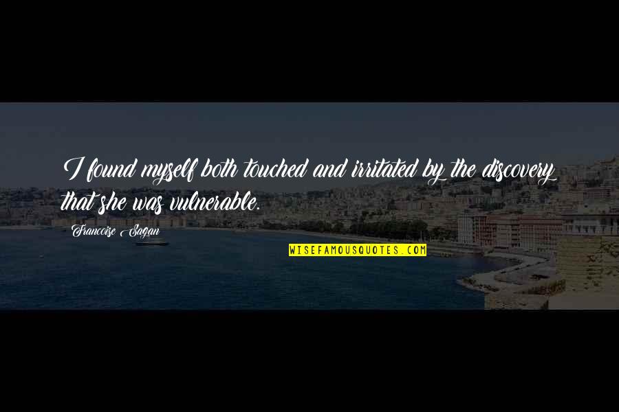 Exotic Flower Quotes By Francoise Sagan: I found myself both touched and irritated by Exotic Flower Quotes By Francoise Sagan: I found myself both touched and irritated by