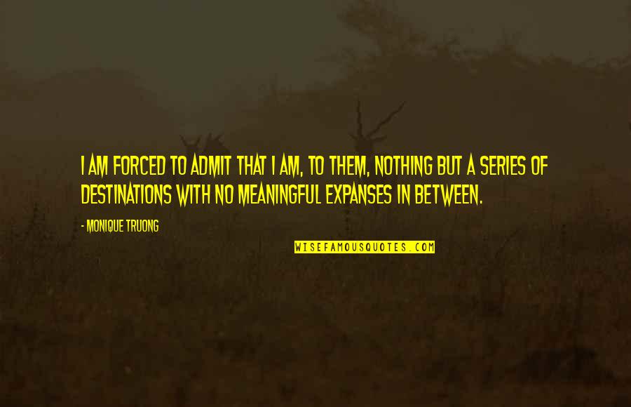 Expanses Quotes By Monique Truong: I am forced to admit that I am,
