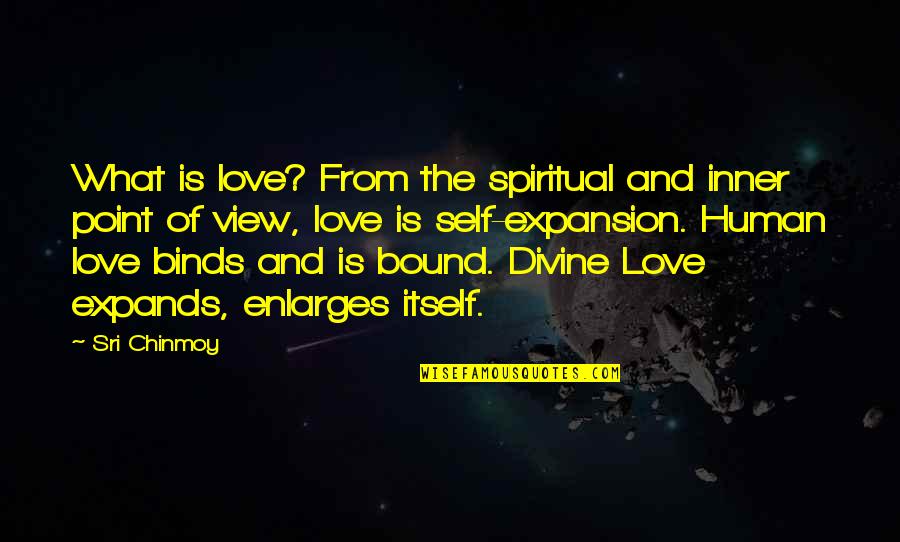 Expansion Quotes By Sri Chinmoy: What is love? From the spiritual and inner