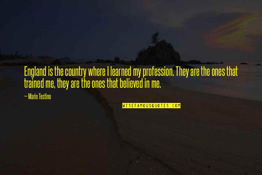 Expect The Same Results Quotes By Mario Testino: England is the country where I learned my