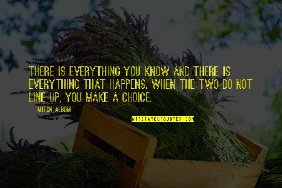 Expectation And Reality Quotes By Mitch Albom: There is everything you know and there is