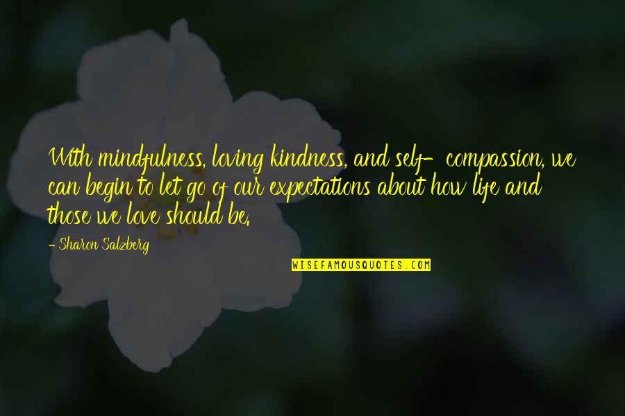 Expectations In Relationship Quotes By Sharon Salzberg: With mindfulness, loving kindness, and self-compassion, we can