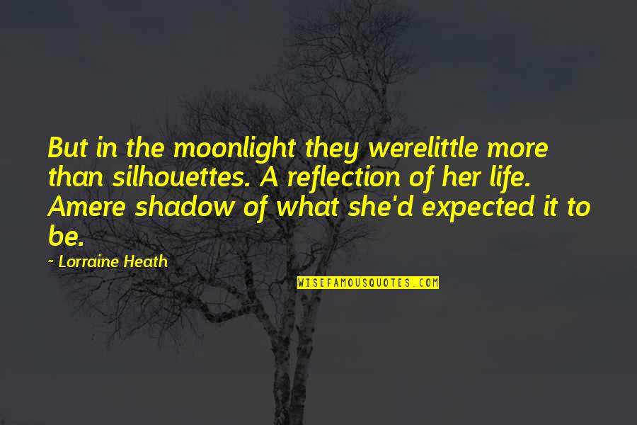 Expected More Quotes By Lorraine Heath: But in the moonlight they werelittle more than