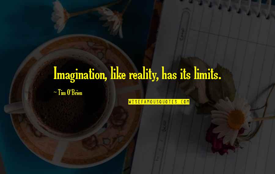 Expendability Quotes By Tim O'Brien: Imagination, like reality, has its limits.