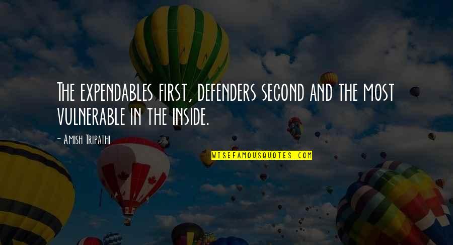 Expendables 3 Quotes By Amish Tripathi: The expendables first, defenders second and the most