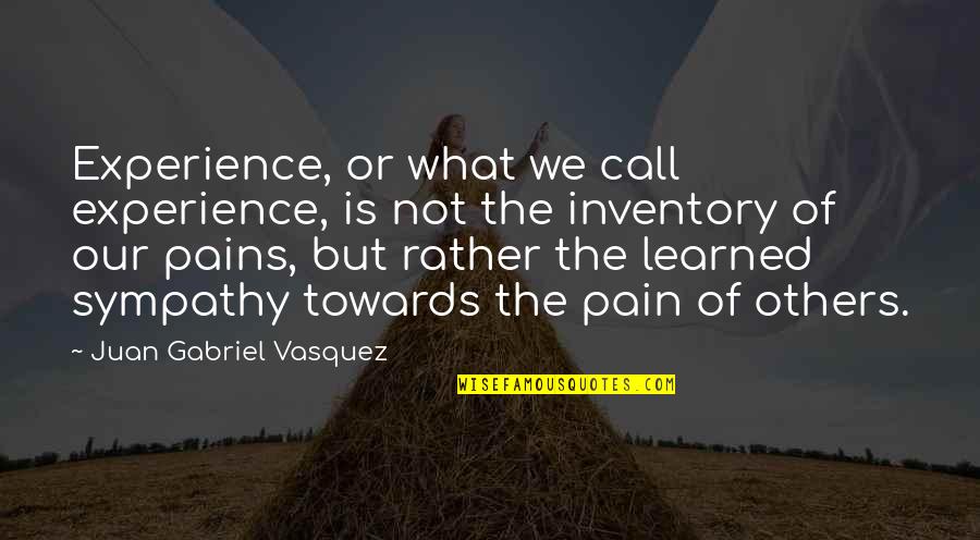 Experience And Growth Quotes By Juan Gabriel Vasquez: Experience, or what we call experience, is not