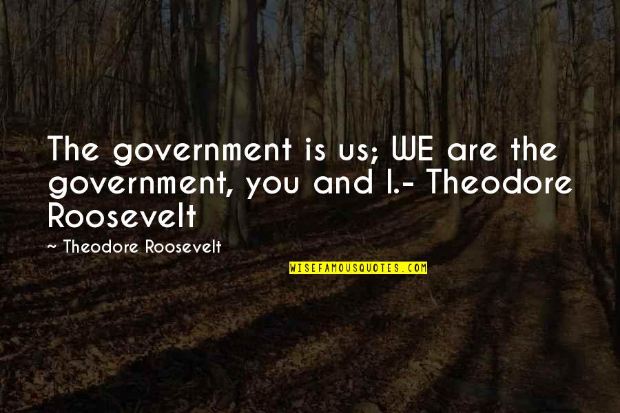 Experience That Changed Quotes By Theodore Roosevelt: The government is us; WE are the government,