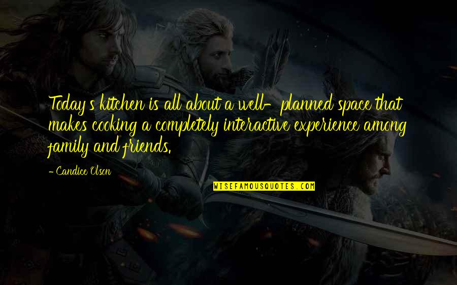 Experience With Friends Quotes By Candice Olson: Today's kitchen is all about a well-planned space Experience With Friends Quotes By Candice Olson: Today's kitchen is all about a well-planned space