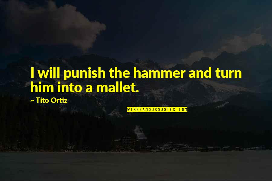 Experiencing Things For Yourself Quotes By Tito Ortiz: I will punish the hammer and turn him