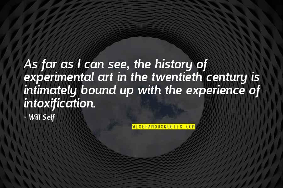 Experimental Quotes By Will Self: As far as I can see, the history