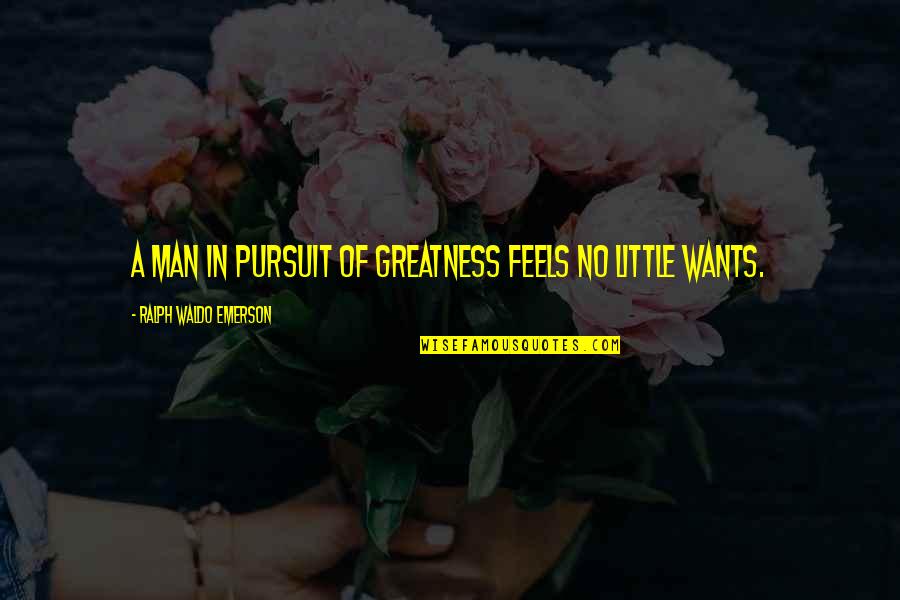 Experinced Quotes By Ralph Waldo Emerson: A man in pursuit of greatness feels no