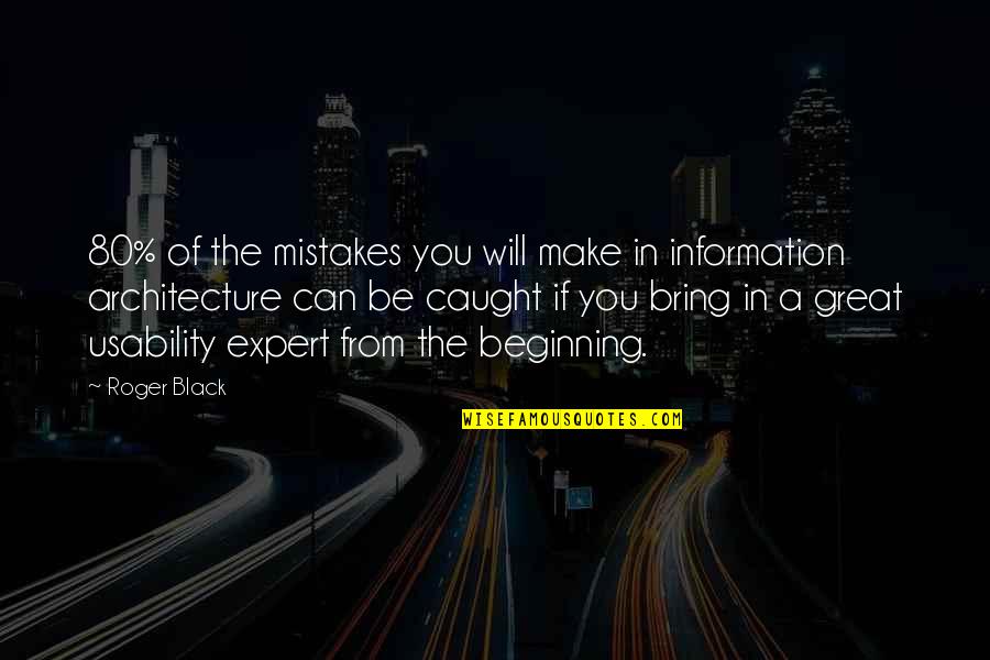 Expert In Quotes By Roger Black: 80% of the mistakes you will make in Expert In Quotes By Roger Black: 80% of the mistakes you will make in