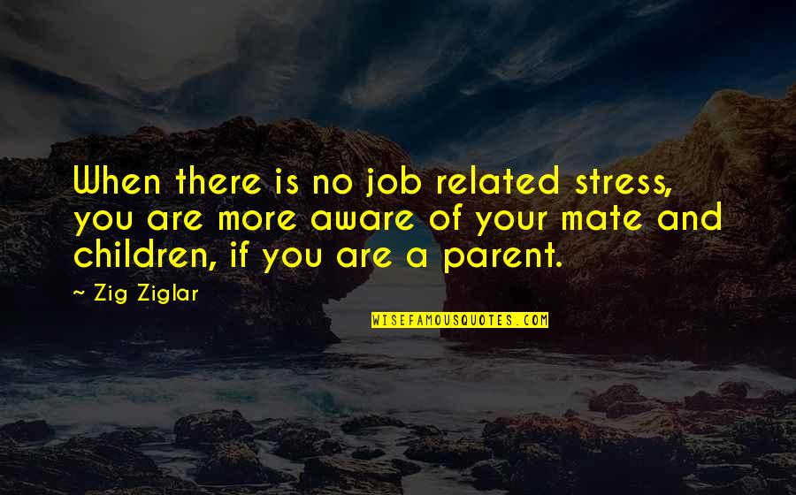 Expetations Quotes By Zig Ziglar: When there is no job related stress, you