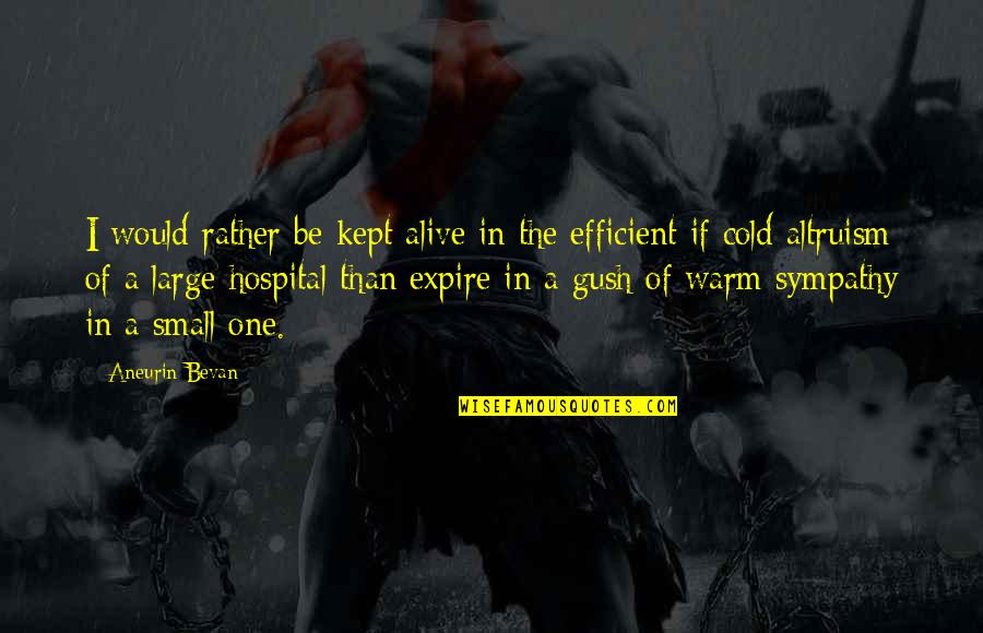 Expire Quotes By Aneurin Bevan: I would rather be kept alive in the Expire Quotes By Aneurin Bevan: I would rather be kept alive in the