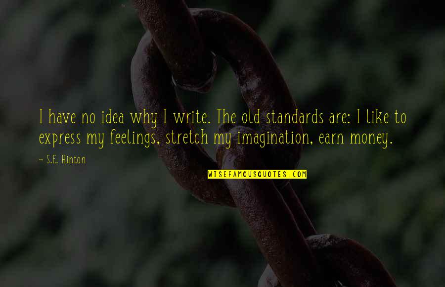 Express Your Feelings Quotes By S.E. Hinton: I have no idea why I write. The