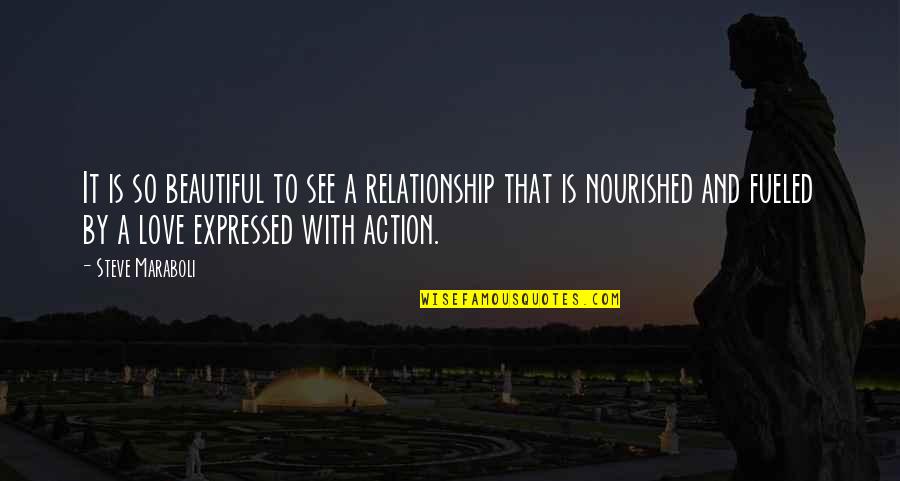 Expressed By Quotes By Steve Maraboli: It is so beautiful to see a relationship Expressed By Quotes By Steve Maraboli: It is so beautiful to see a relationship