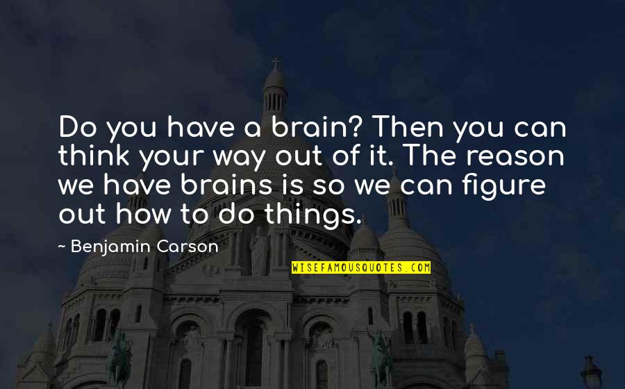 Expressionlessly Quotes By Benjamin Carson: Do you have a brain? Then you can