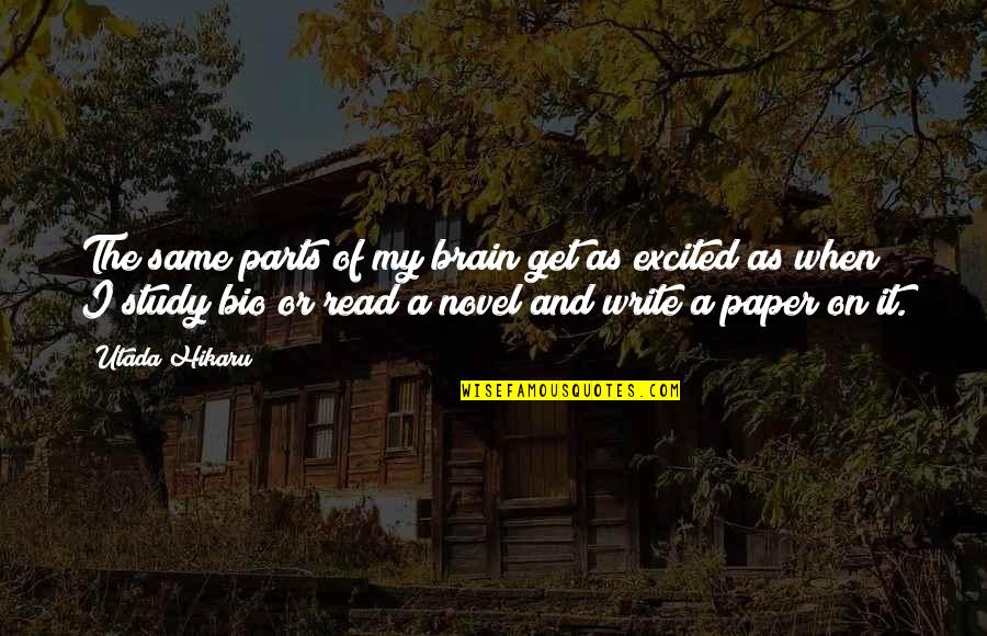 Expunged Dui Quotes By Utada Hikaru: The same parts of my brain get as Expunged Dui Quotes By Utada Hikaru: The same parts of my brain get as