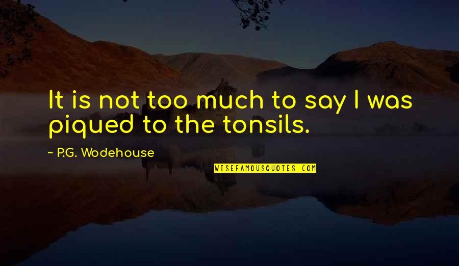 Extasier Quotes By P.G. Wodehouse: It is not too much to say I