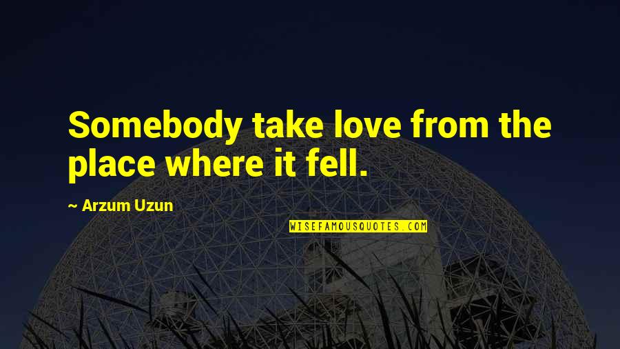 Exteriorizing In Surgery Quotes By Arzum Uzun: Somebody take love from the place where it Exteriorizing In Surgery Quotes By Arzum Uzun: Somebody take love from the place where it