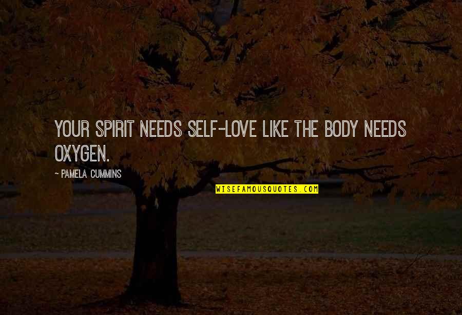 Externalists Quotes By Pamela Cummins: Your spirit needs self-love like the body needs