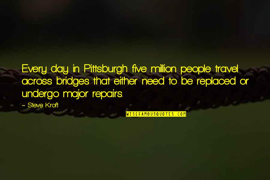 Extirp Quotes By Steve Kroft: Every day in Pittsburgh five million people travel