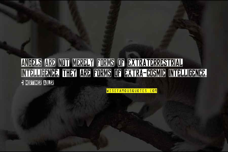 Extra Quotes By Mortimer Adler: Angels are not merely forms of extraterrestrial intelligence.