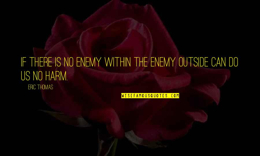 Exultant Inhabited Quotes By Eric Thomas: If there is no enemy within the enemy