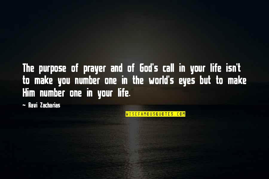Eye And World Quotes By Ravi Zacharias: The purpose of prayer and of God's call