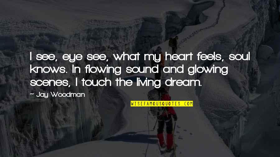 Eye Dream Quotes By Jay Woodman: I see, eye see, what my heart feels,
