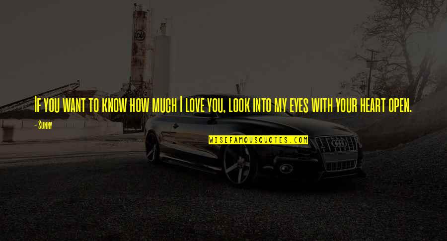 Eye Love You Quotes By Sunny: If you want to know how much I