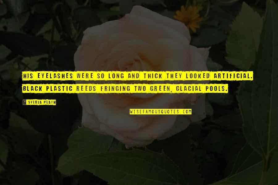 Eyelashes Quotes By Sylvia Plath: His eyelashes were so long and thick they Eyelashes Quotes By Sylvia Plath: His eyelashes were so long and thick they