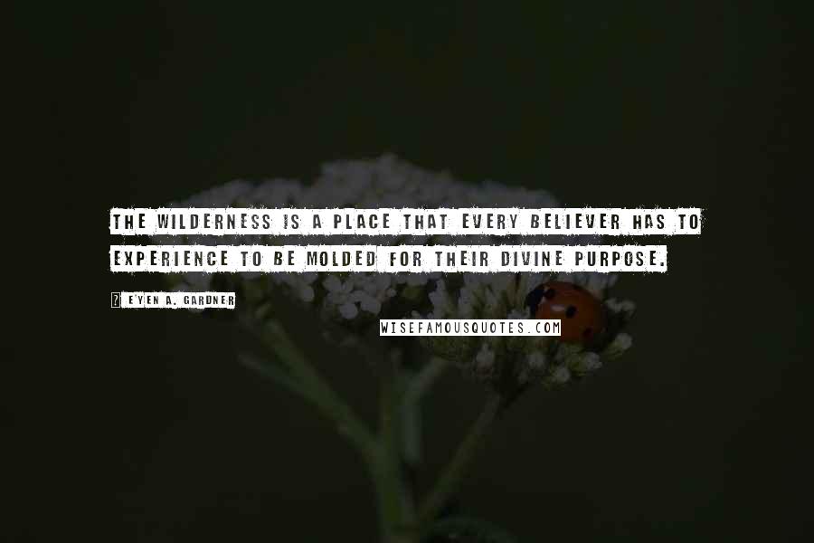 E'yen A. Gardner quotes: The wilderness is a place that every believer has to experience to be molded for their divine purpose.