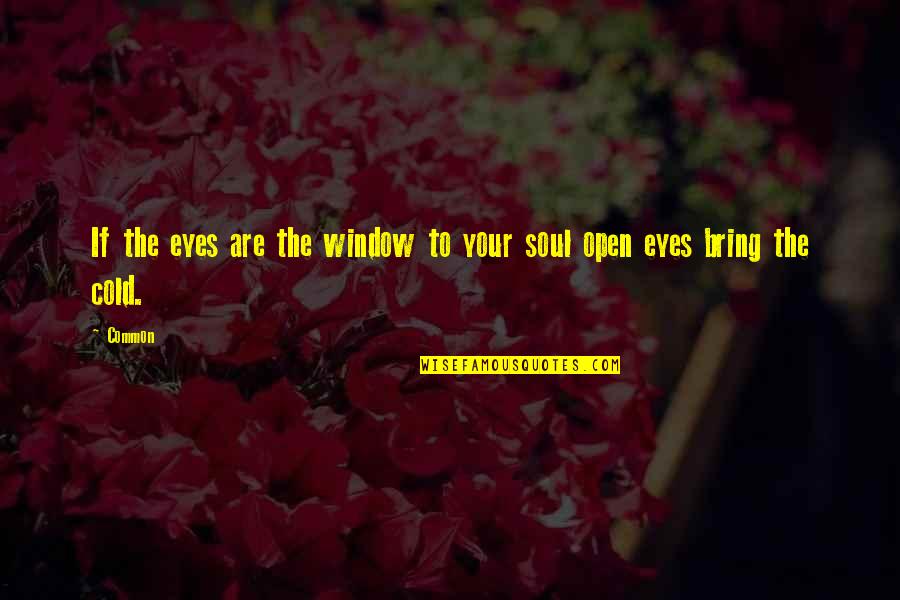 Eyes Are The Window To Your Soul Quotes By Common: If the eyes are the window to your
