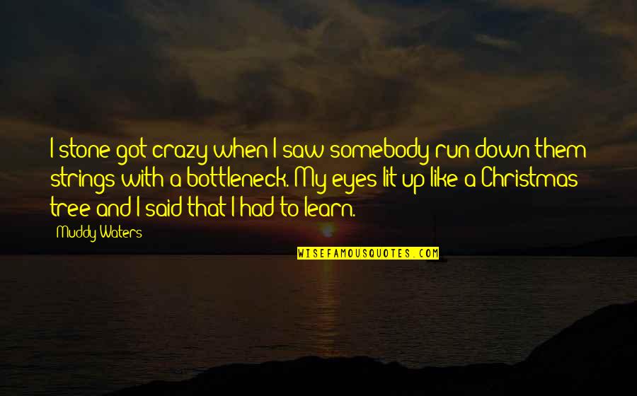 Eyes Down Quotes By Muddy Waters: I stone got crazy when I saw somebody