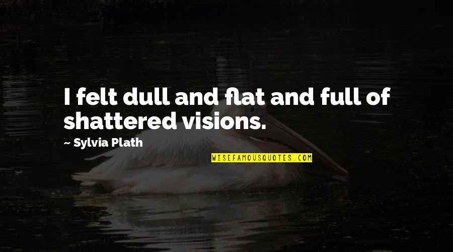 Ezip 1000 Quotes By Sylvia Plath: I felt dull and flat and full of