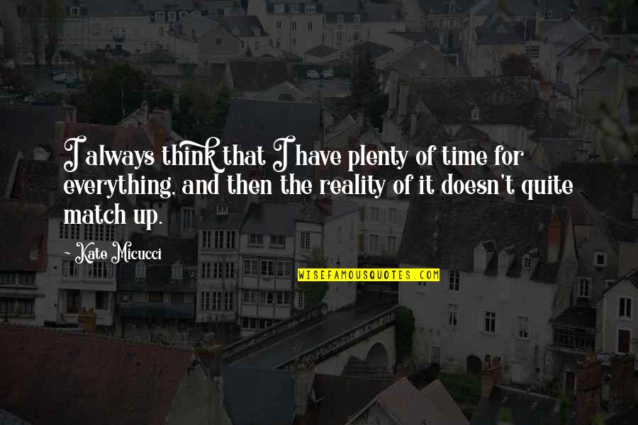 Ezip 450 Quotes By Kate Micucci: I always think that I have plenty of