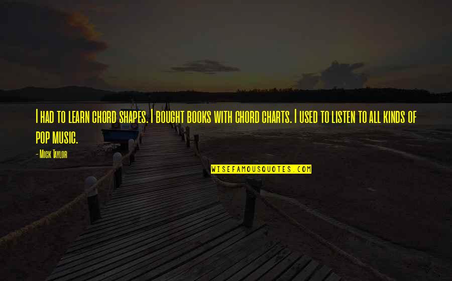 F E Chord Quotes By Mick Taylor: I had to learn chord shapes. I bought F E Chord Quotes By Mick Taylor: I had to learn chord shapes. I bought