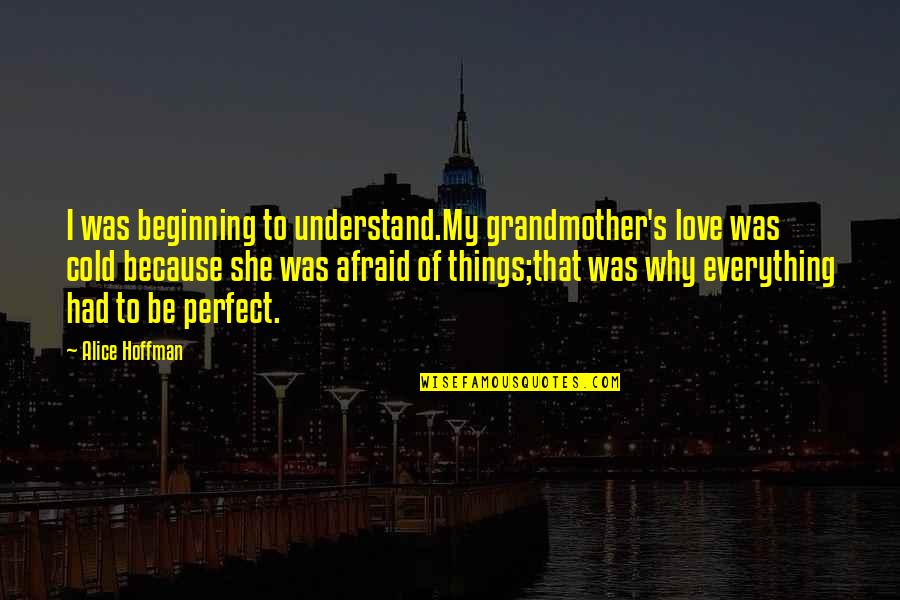 Fabola Mainzu Quotes By Alice Hoffman: I was beginning to understand.My grandmother's love was Fabola Mainzu Quotes By Alice Hoffman: I was beginning to understand.My grandmother's love was