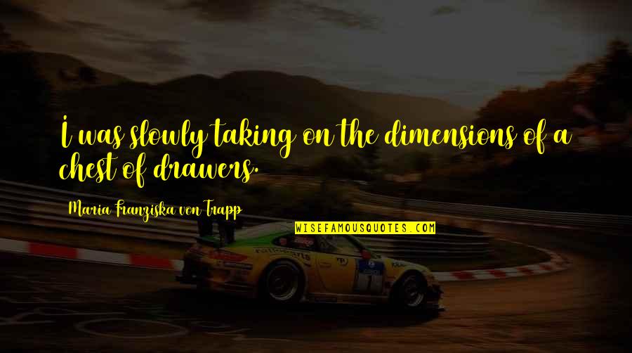 Fabricas De Ropa Quotes By Maria Franziska Von Trapp: I was slowly taking on the dimensions of Fabricas De Ropa Quotes By Maria Franziska Von Trapp: I was slowly taking on the dimensions of