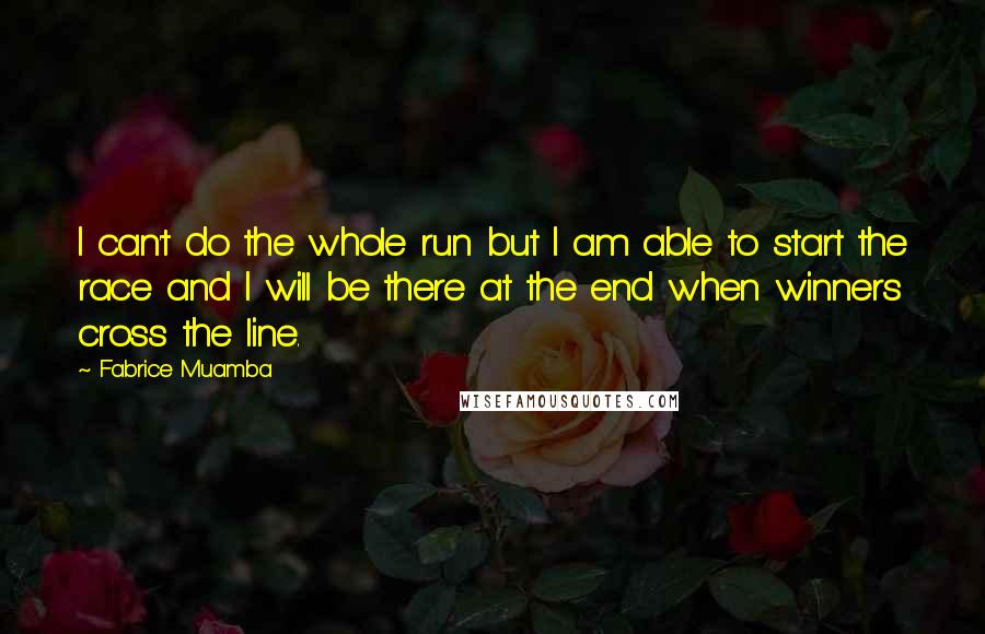 Fabrice Muamba quotes: I can't do the whole run but I am able to start the race and I will be there at the end when winners cross the line.