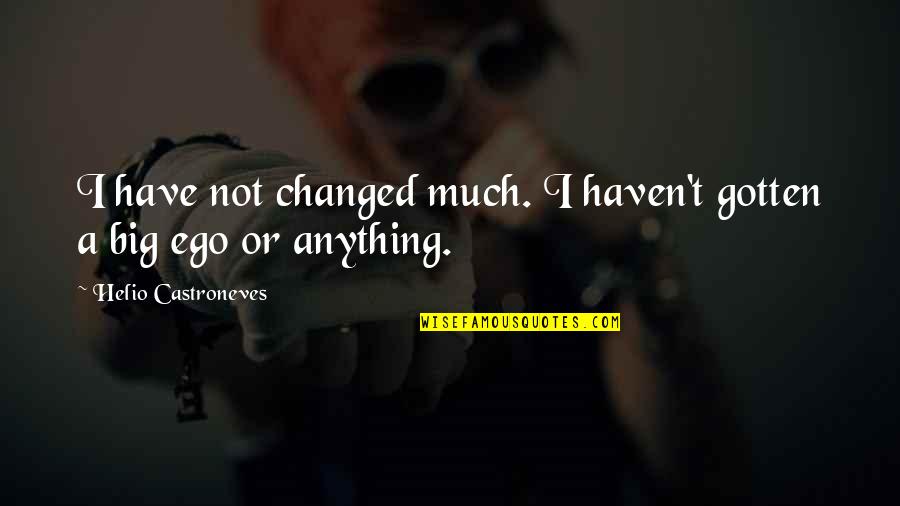 Face The Fear And Do It Anyway Quotes By Helio Castroneves: I have not changed much. I haven't gotten