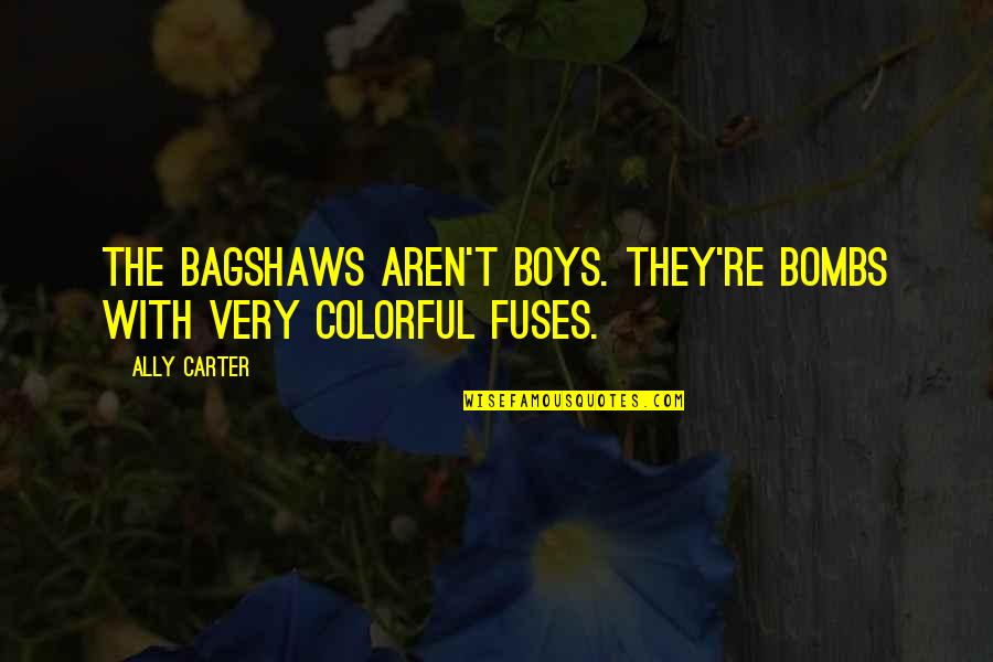 Facebook Cringe Quotes By Ally Carter: The Bagshaws aren't boys. They're bombs with very