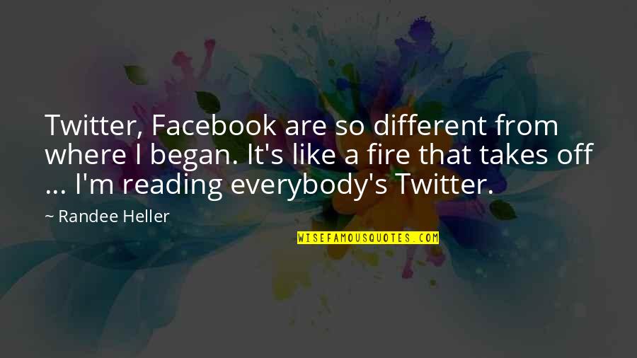 Facebook Like Quotes By Randee Heller: Twitter, Facebook are so different from where I