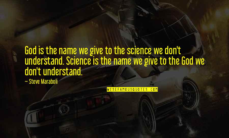 Facebook Poser Quotes By Steve Maraboli: God is the name we give to the