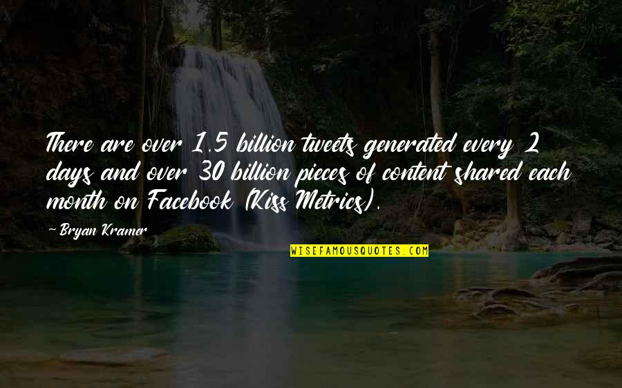 Facebook Quotes By Bryan Kramer: There are over 1.5 billion tweets generated every