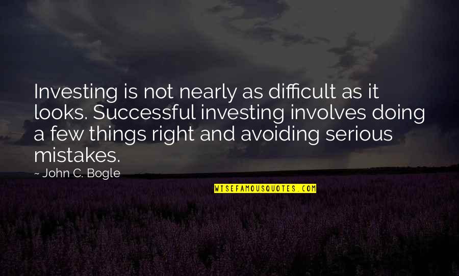 Facebook Usage Quotes By John C. Bogle: Investing is not nearly as difficult as it Facebook Usage Quotes By John C. Bogle: Investing is not nearly as difficult as it