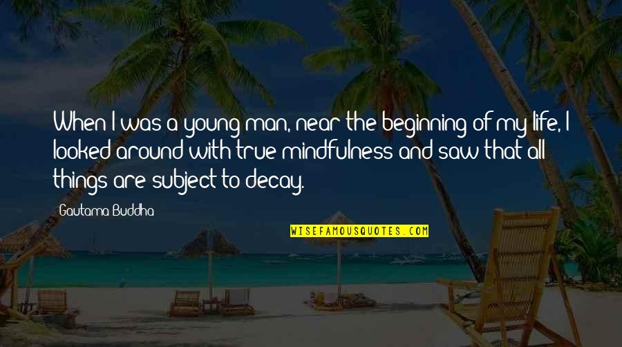 Facebook Watchers Quotes By Gautama Buddha: When I was a young man, near the